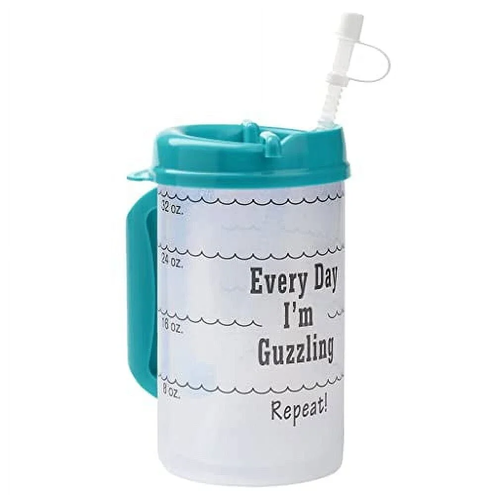 Plum Hill Water Tracking Large Hospital Mug for Daily Intake Measuring Every Day